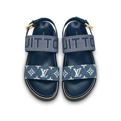 sandale femme louis vuitton|louis vuitton flat sandals women.